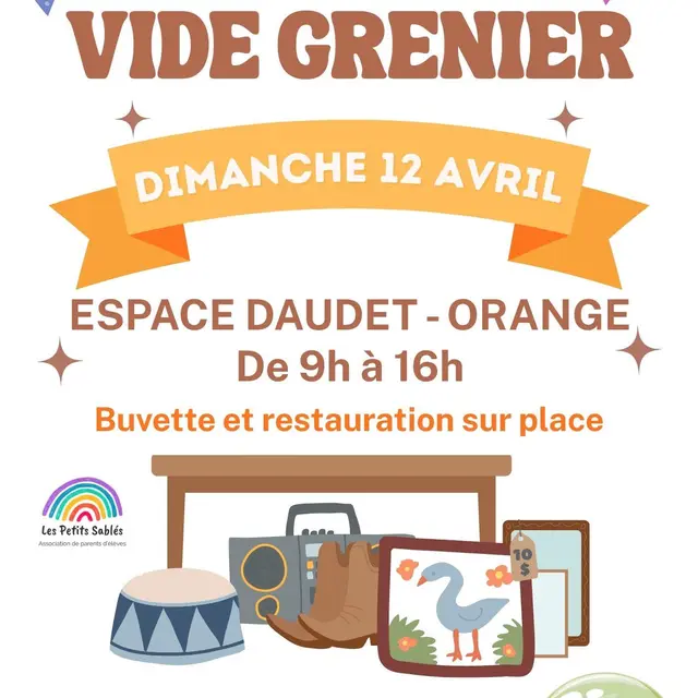 Vide-grenier APE des Sables_Orange