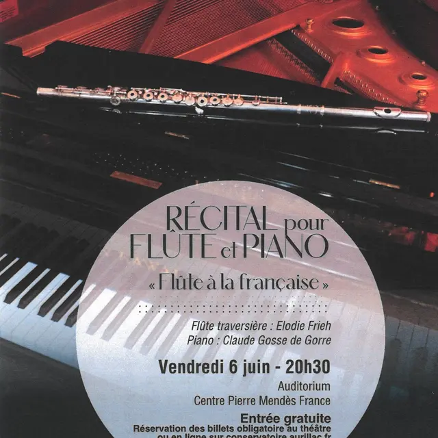 Récital pour flûte et piano « Flûte à la française »_Aurillac