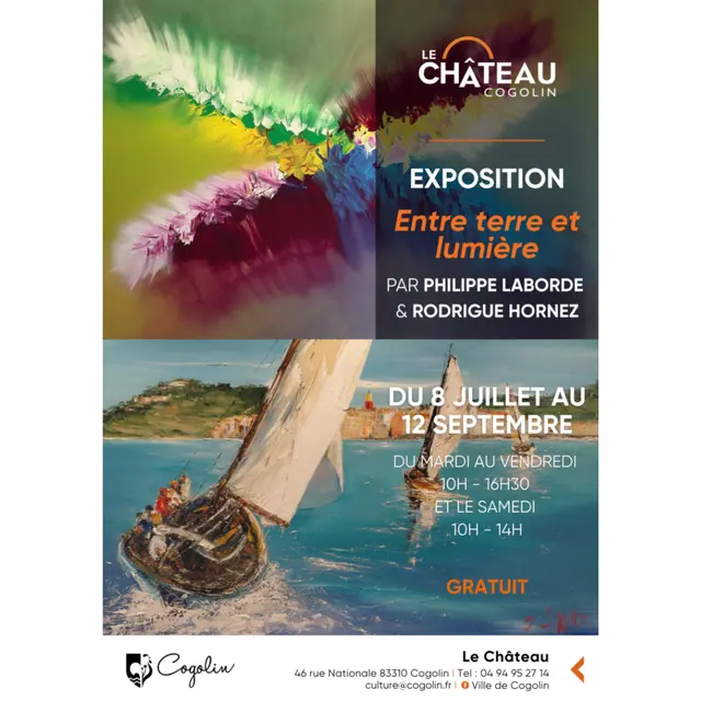 Exposition Entre terre et lumière_Cogolin