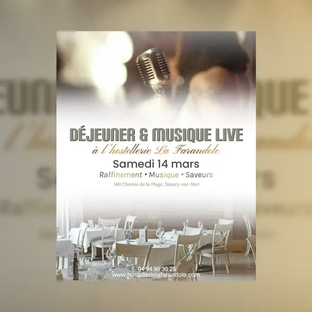 Déjeuner & Musique Live à l'Hostellerie La Farandole_Sanary-sur-Mer