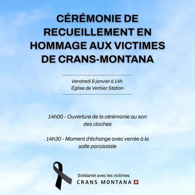 Cérémonie de recueillement Crans-Montana