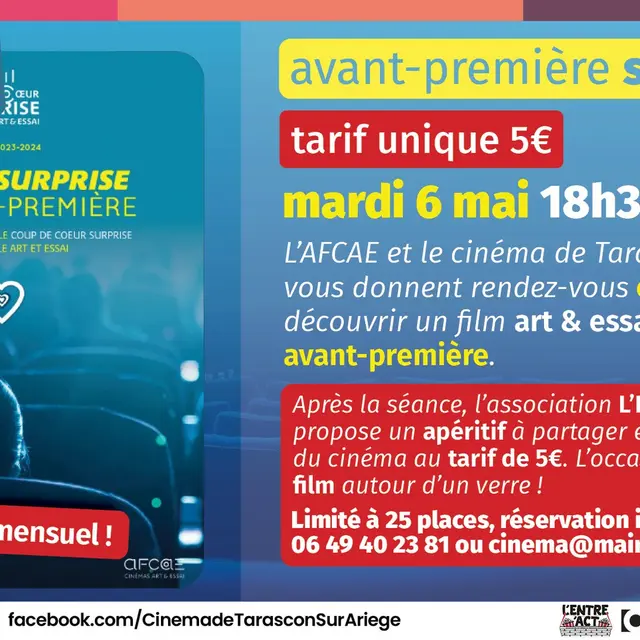 Cinéma film SURPRISE en avant première_Tarascon-sur-Ariège
