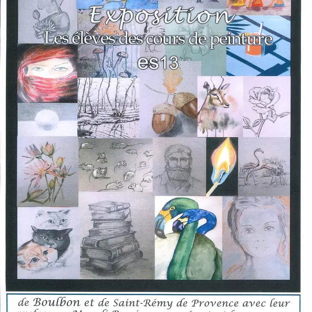 Exposition élèves des cours de peinture