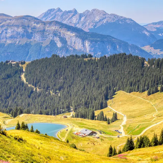 Vue sur le lac de l'Airon