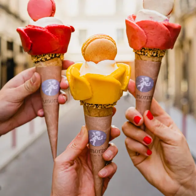 Glace en rose Amorino