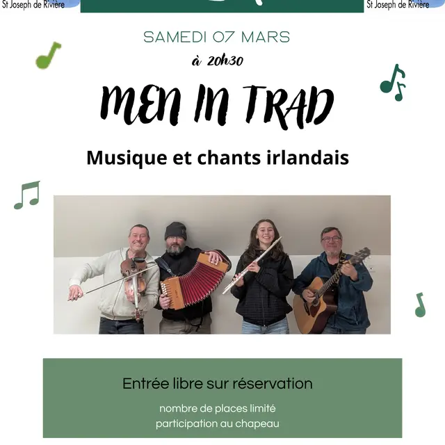 Concert à la Tuilerie -Men in trade_Saint-Joseph-de-Rivière