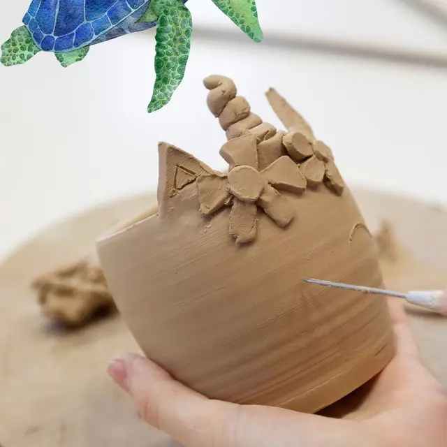 Journée de la tortue : Création de tortues en argile_La Croix-Valmer