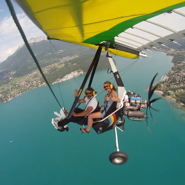 Delta Evasion vol ULM lac d'Annecy
