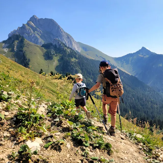 Randonnée trek encadré mon premier bivouac_Vacheresse