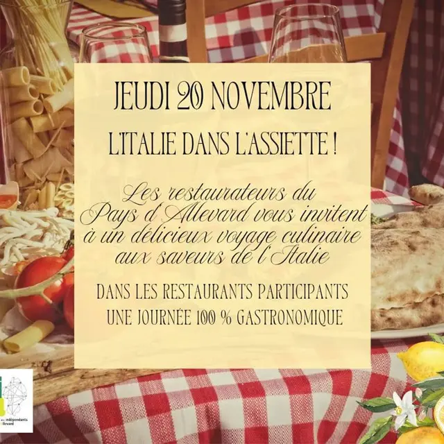 L'Italie dans l'assiette - Les journées italiennes dans le pays d'Allevard
