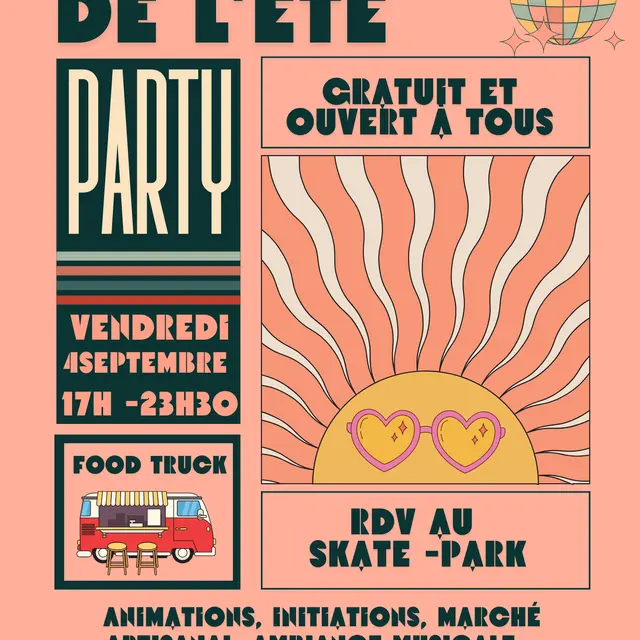 Affiche report Clap de fin d'été