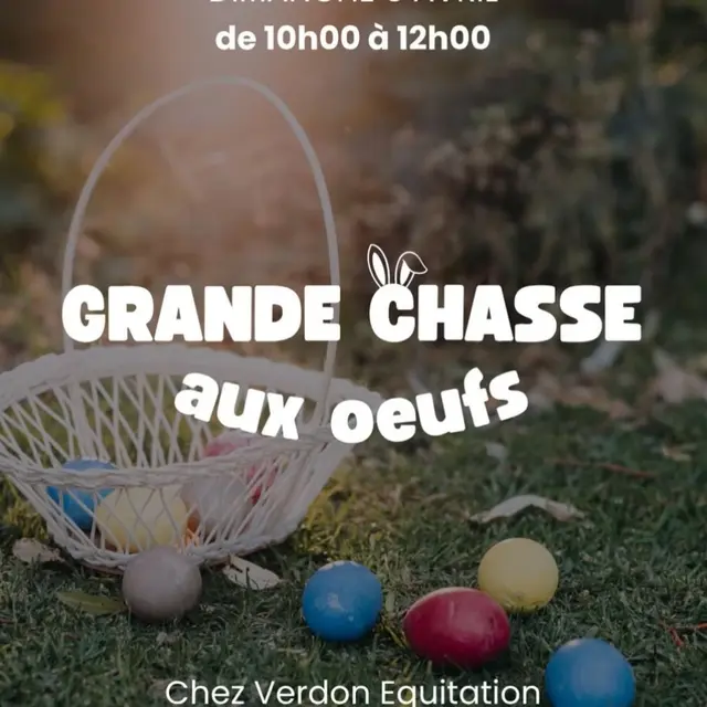 Chasse aux oeufs chez Verdon Equitation