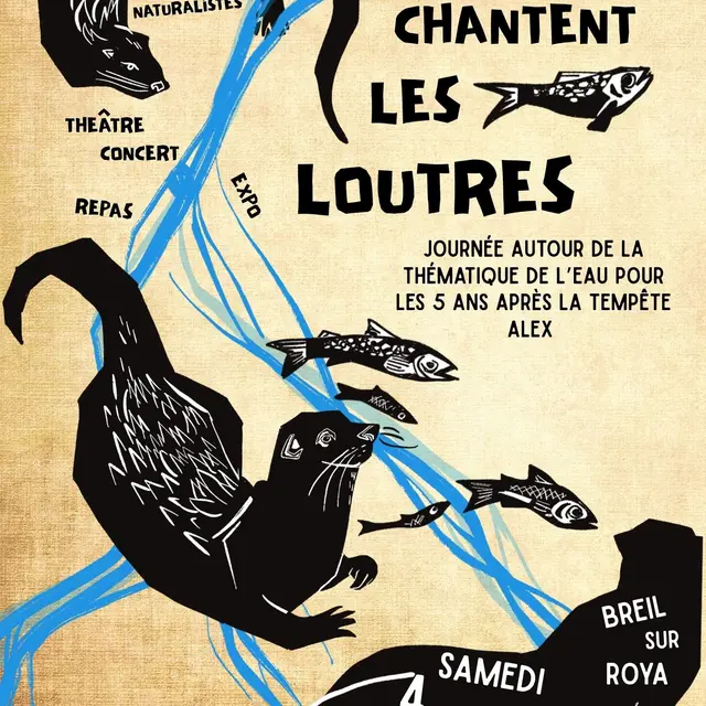 Affiche Où chantent les loutres_Breil-sur-Roya