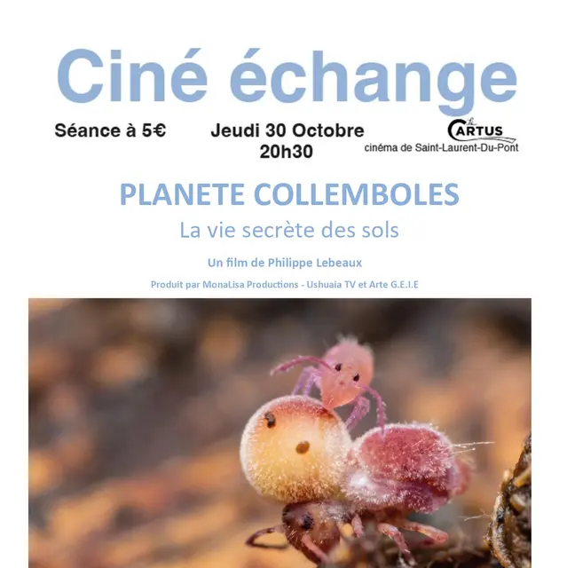 Ciné échange :  Planète collemboles_Saint-Laurent-du-Pont