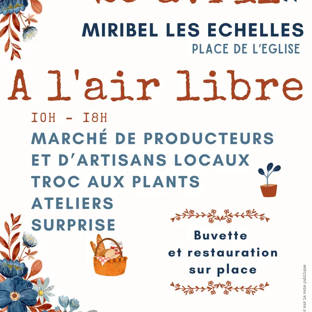 A l'air libre - Marché des producteurs et artisans_Miribel-les-Échelles