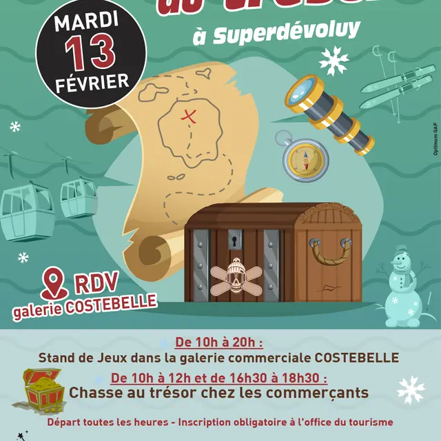 Chasse au trésor des commerçants de Superdévoluy