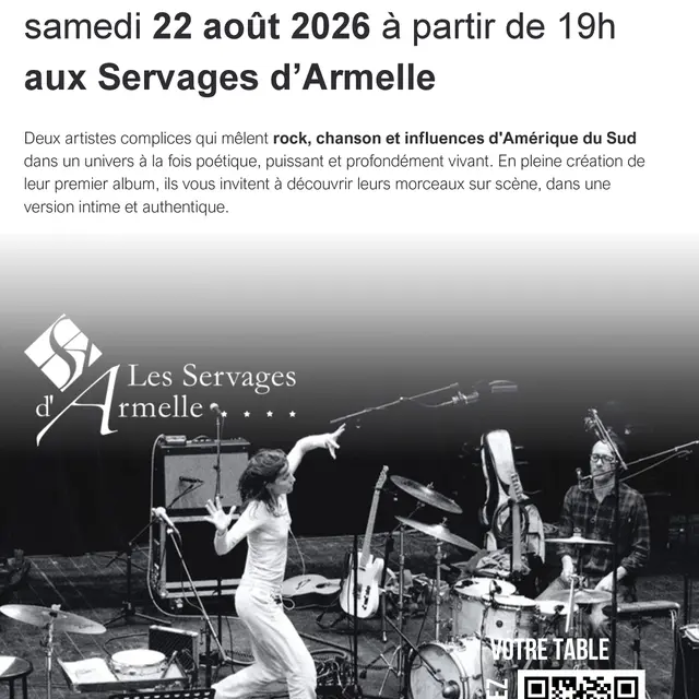 Concert de Alma Palacios et Sébastien Apert - Les Servages d'Armelle_Les Carroz-d'Arâches