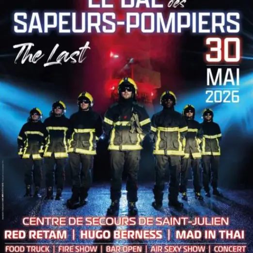 Affiche bal des pompiers