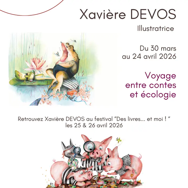 Exposition de dessins origiinaux de Xavière DEVOS, illustratrice_Samoëns