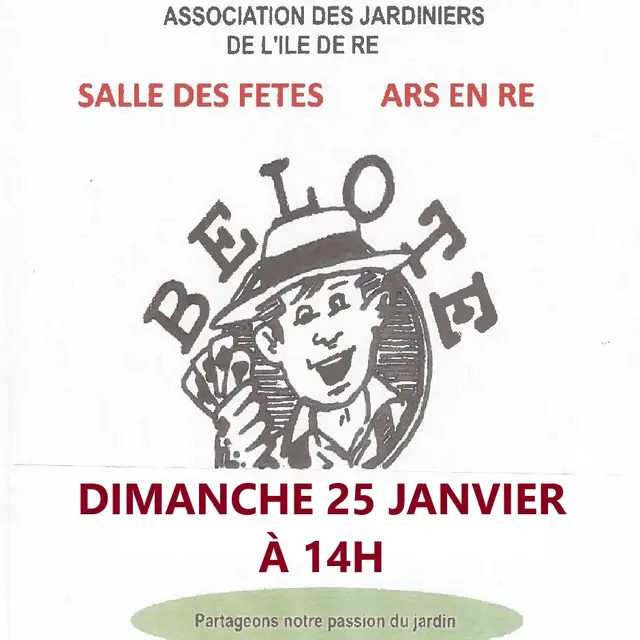 Affiche du concours de belote