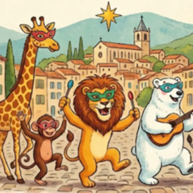 Carnaval de Moustiers : les animaux du monde !_Moustiers-Sainte-Marie