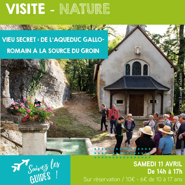 Affiche Visite guidée Vieu secret : de l'aqueduc romain à la source du Groin_Valromey-sur-Séran