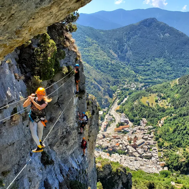 Via ferrata accompagnée - La Voie des Hérétiques - Jordi Le Martelot_Tende