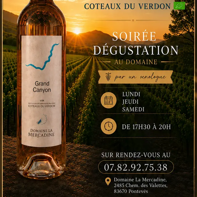 Soirée dégustation de vin_Pontevès