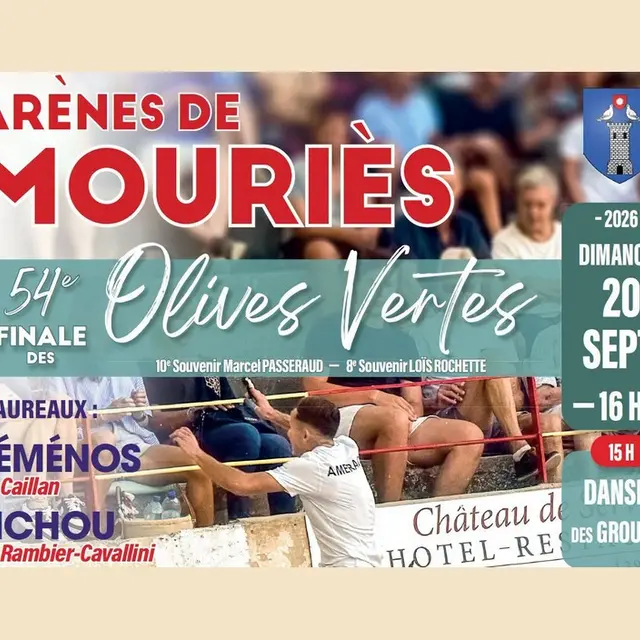 Course camarguaise : Finale des Olives Vertes à Mouriès 20.09.26