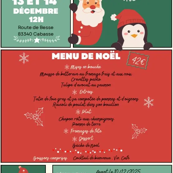 Repas de Noël à Valbonne_Cabasse