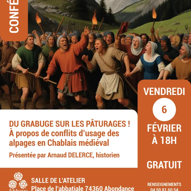 Conférence : Du grabuge sur les pâturages ! À propos de conflits d’usage des alpages en Chablais médiéval_Abondance