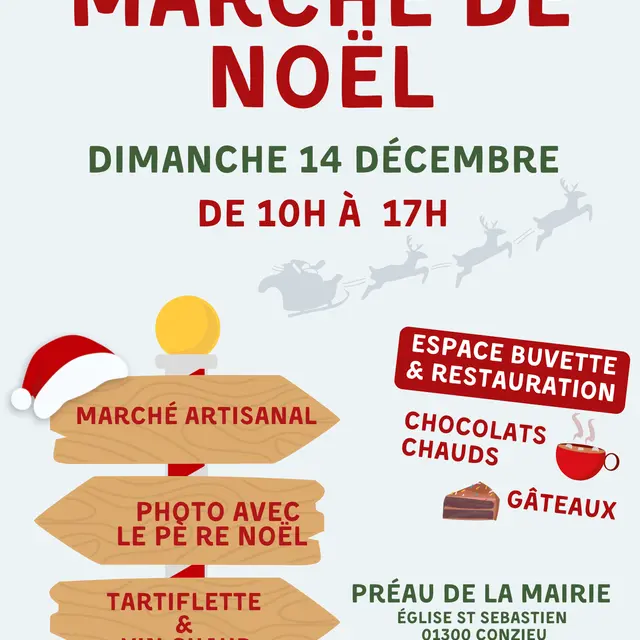 Marché de Noël à Conzieu