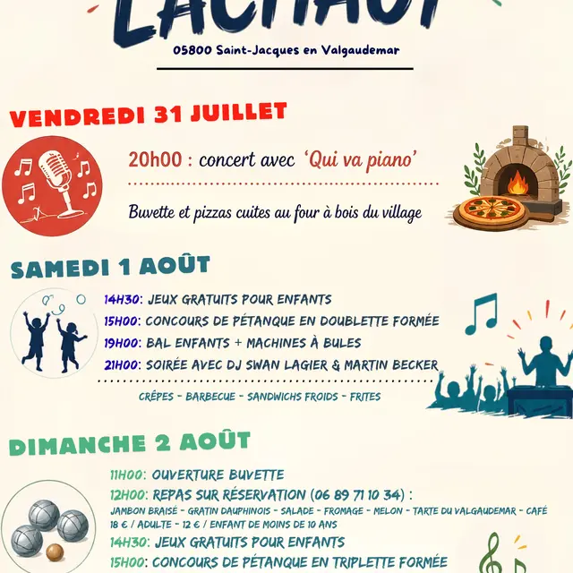 Fête votive de Lachaup_Saint-Jacques-en-Valgodemard