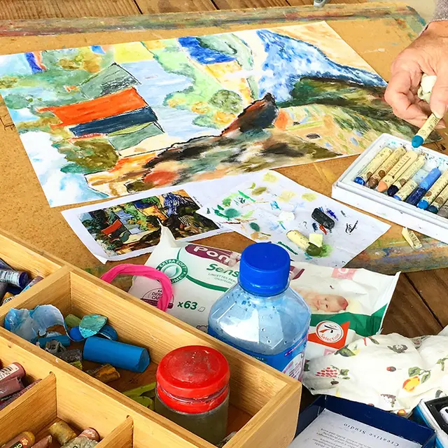 Stages de peinture avec l'atelier La Vie en Couleur