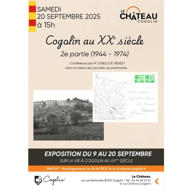Exposition Cogolin au XXième siècle partie 2_Cogolin