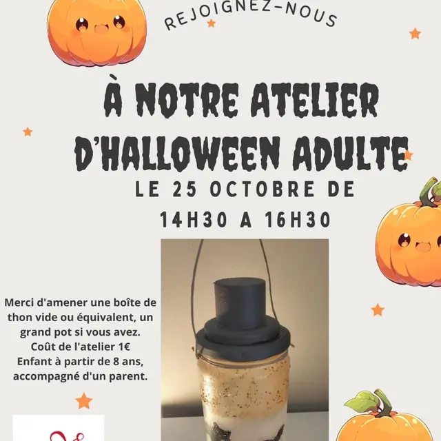 Atelier adulte et enfants autour des lanternes d'Halloween_Parves et Nattages