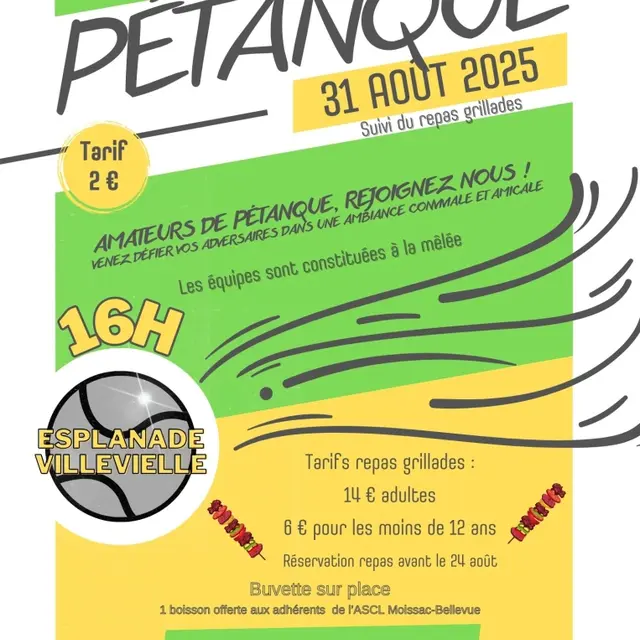 Tournois de pétanque à la mêlée_Moissac-Bellevue