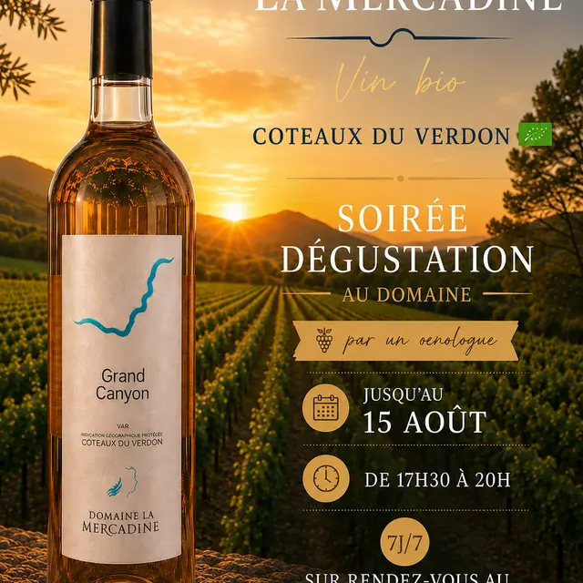 Soirée dégustation de vins_Pontevès
