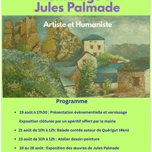 Exposition des oeuves de Jules Palmade_Quérigut