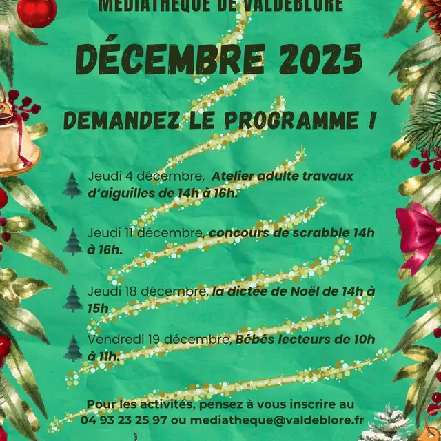 La Dictée de Noël - Médiathèque Valdeblore_Valdeblore