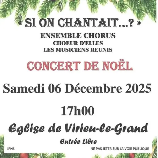 Concert de Noël de l'ensemble Chorus_Virieu-le-Grand