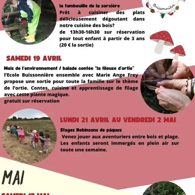 Programme école buissonière 2025