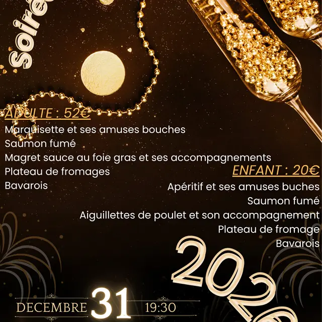 Réveillon de la Saint Sylvestre 2026 Ascou