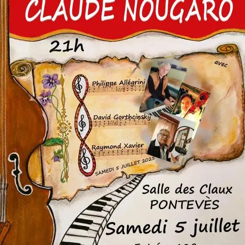 Concert : chansons et textes - Claude Nougaro_Pontevès