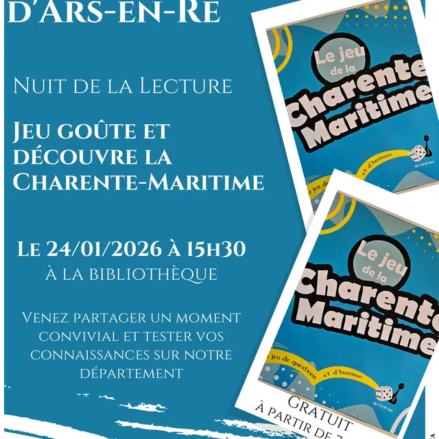 Affiche - Jeu « Goûte et découvre la Charente-Maritime »