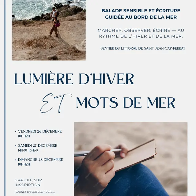 Balade sensible et écriture guidée au bord de la mer_Saint-Jean-Cap-Ferrat