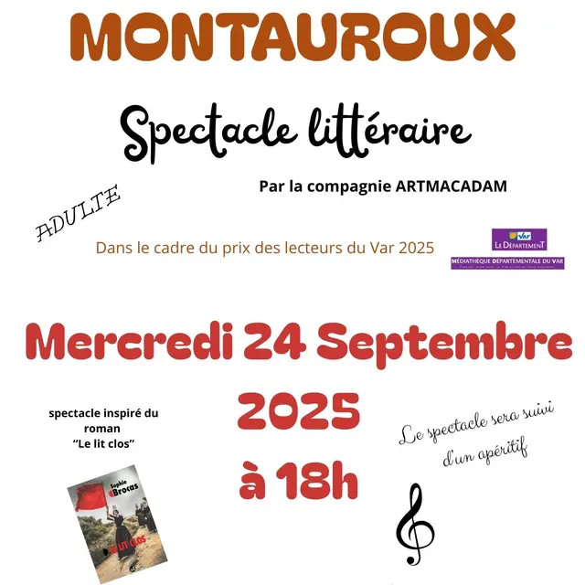 Spectacle littéraire_Montauroux