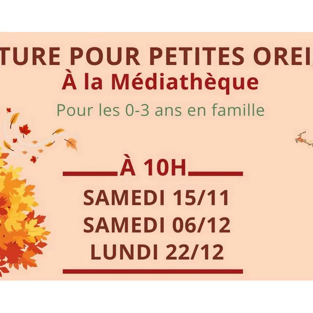 Lecture pour petites oreilles_Mouriès_15.11 au 22.12.25