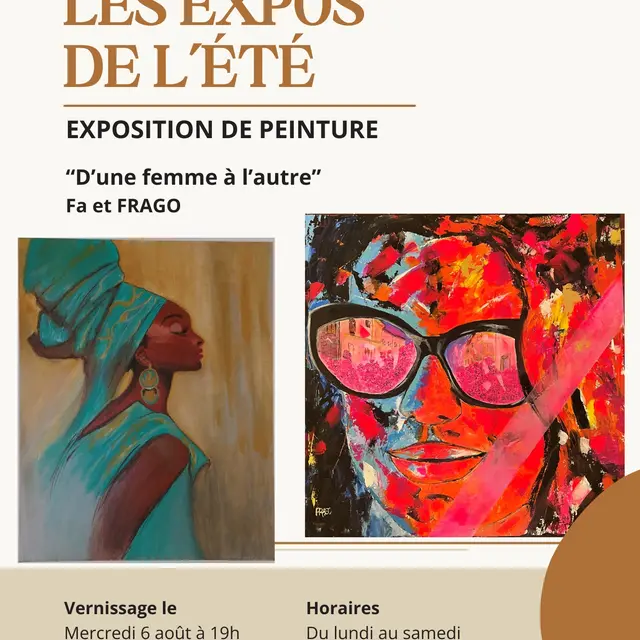 Exposition de peinture : Fatiha Hafidi & Frago_La Colle-sur-Loup