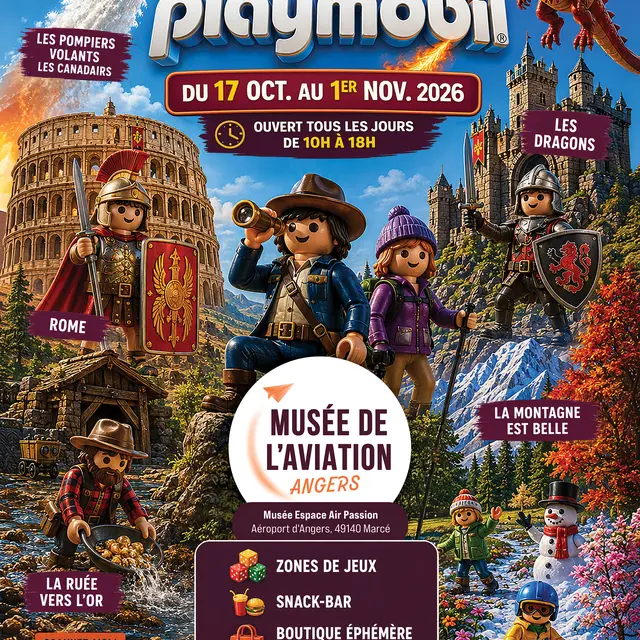 Affiche Exposition géante de Playmobil